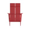 Flash Furniture Red Modern Dual Slat Back Adirondack Chair JJ-C14509-RED-GG